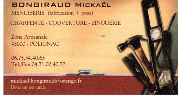 Logo Bongiraud menuiserie POLIGNAC